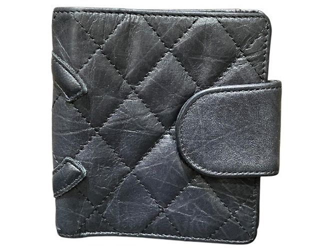 Chanel Cambon Line Matelassé Bi-fold Wallet Schwarz - Ansicht 2