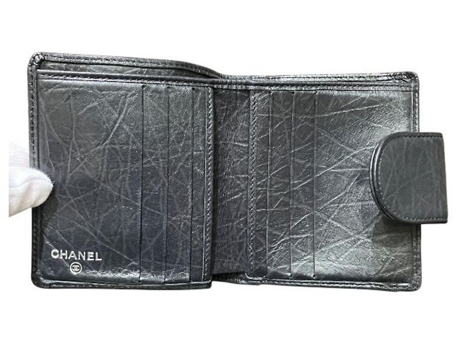 Chanel Cambon Line Matelassé Bi-fold Wallet Schwarz - Ansicht 3