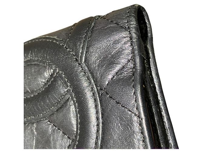Chanel Cambon Line Matelassé Bi-fold Wallet Schwarz - Ansicht 8