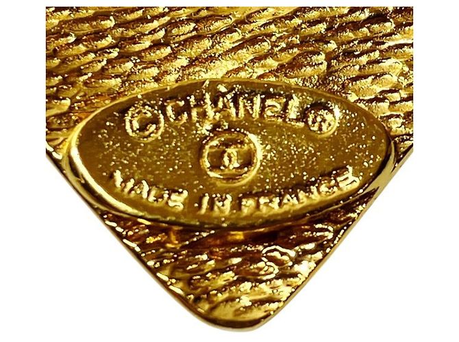 Colar com pingente vintage Chanel Coco Mark Dourado - vista 2