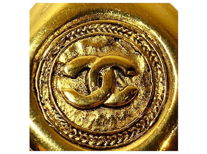 Colar com pingente vintage Chanel Coco Mark Dourado - vista 4