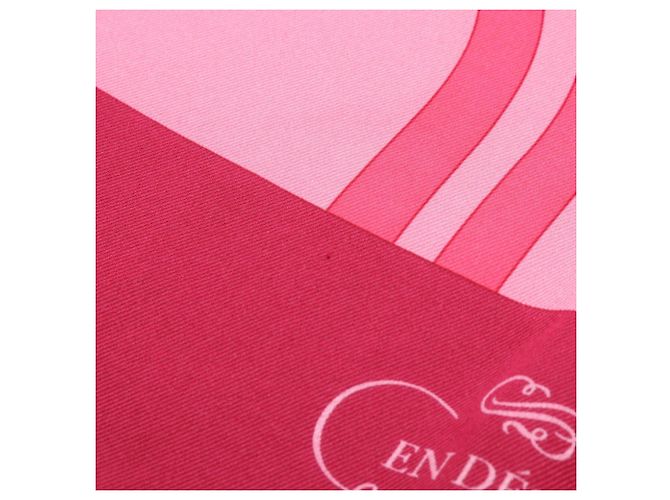 Hermès Sciarpa in seta Carre 70 EN DESORDRE in Bordeaux e Rosa Bordò - vista 6