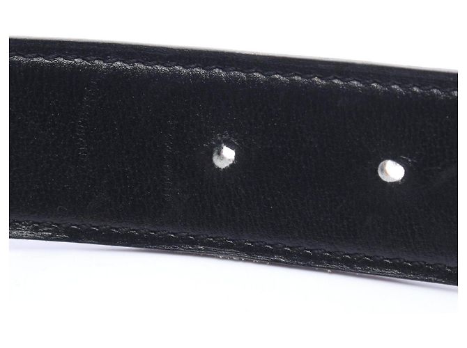 Hermès Hermes H-Storie Noir Gold Reversible Belt Brown Black Silvery - view 9