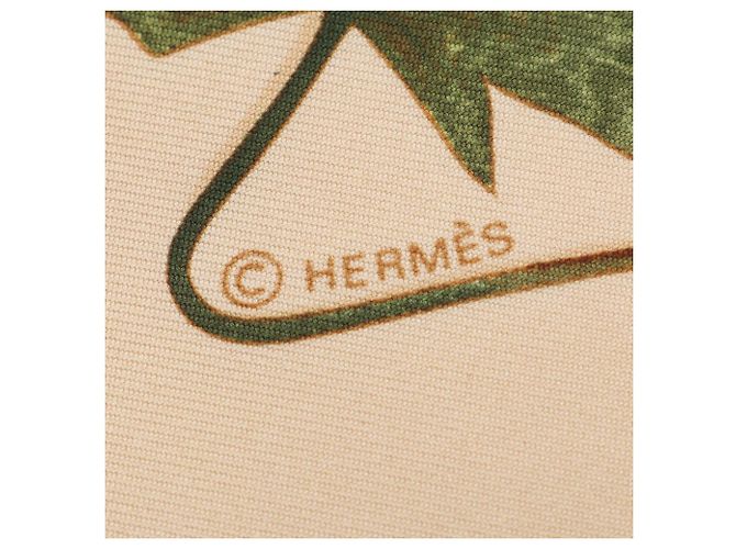 Hermès Sciarpa Hermes Carre 90 A Walk in the Park Multicolore Beige - vista 2