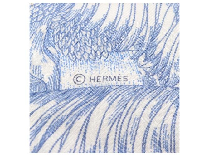 Hermès Sciarpa Hermes Carre Geant 140 FAUBOURG TROPICAL Multicolore Crudo - vista 2