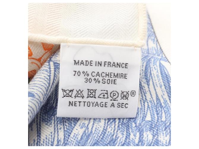 Hermès Sciarpa Hermes Carre Geant 140 FAUBOURG TROPICAL Multicolore Crudo - vista 3