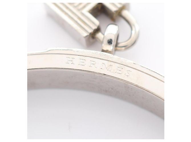 Bracciale Hermès Kelly Blu Navy e Argento Pelle Acciaio - vista 3