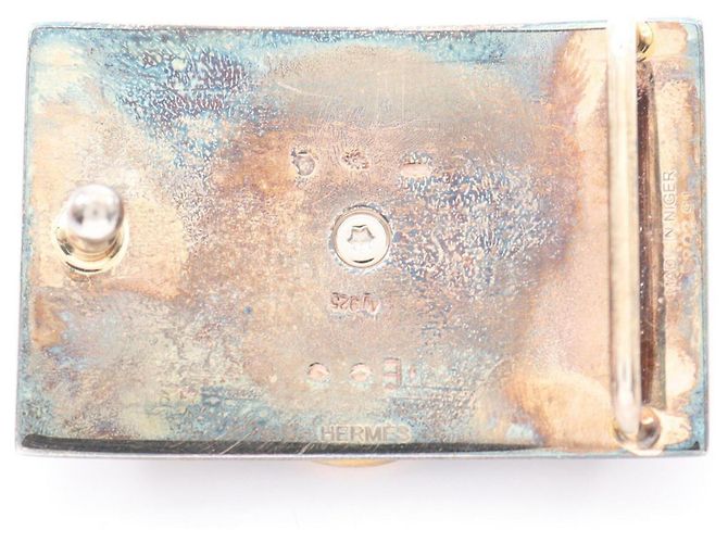 Hermès Hermes Collier de Chien Gürtelschnalle aus Silber - Ansicht 2