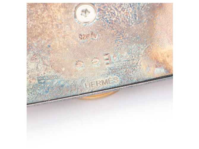 Hermès Hermes Collier de Chien Gürtelschnalle aus Silber - Ansicht 3