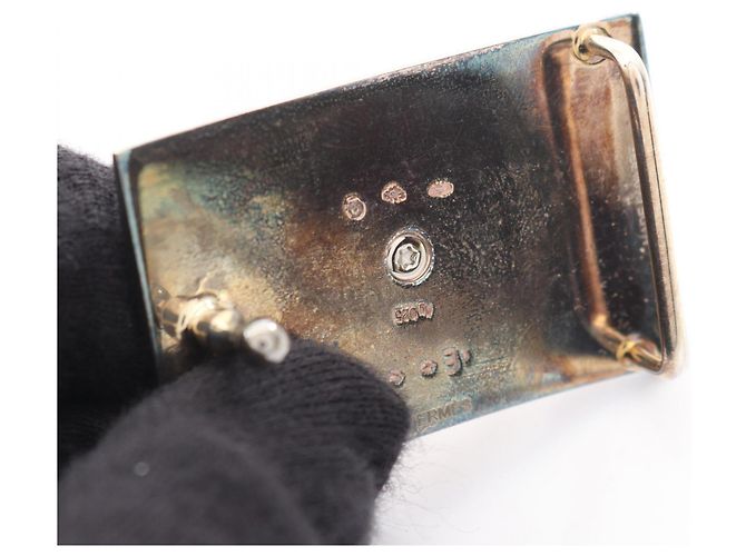 Hermès Hermes Collier de Chien Gürtelschnalle aus Silber - Ansicht 5