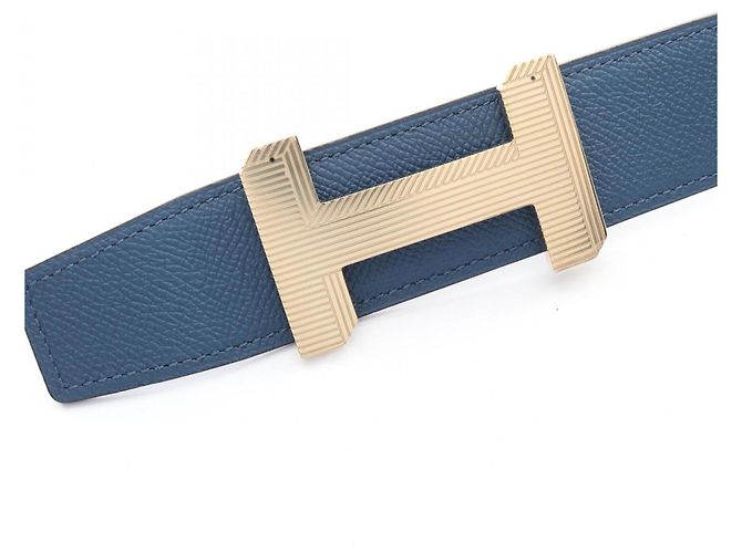 Hermès Hermes Constance H-Belt Blu D'oro Verde - vista 2