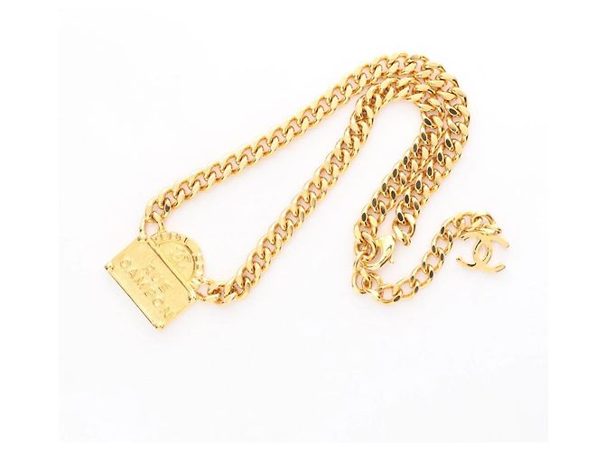 Collana CHANEL RUE CAMBON placcata oro D'oro - vista 3