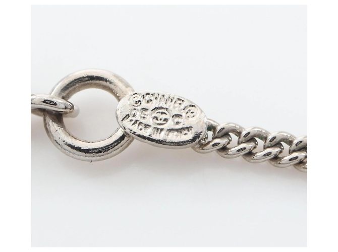 Collier Chanel Cambon Line Noir Argenté - vue 5