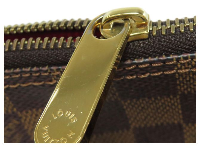 Borsa Tote Louis Vuitton N51183 Saleya PM Marrone Damier ebene - vista 12