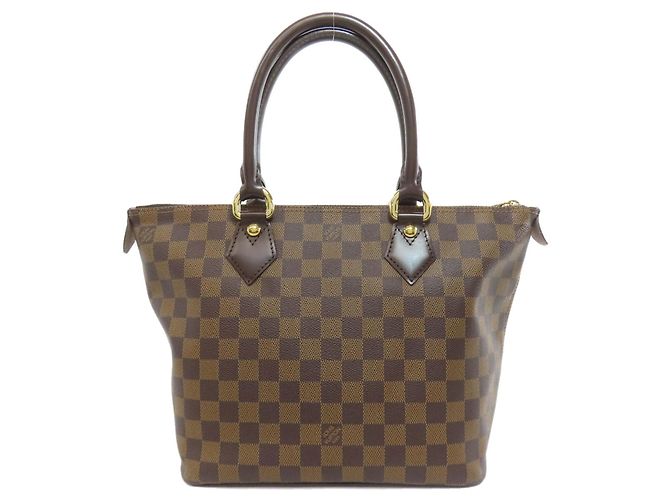 Borsa Tote Louis Vuitton N51183 Saleya PM Marrone Damier ebene - vista 2