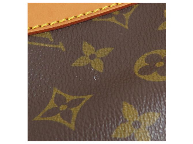 Louis Vuitton Keepall Bandouliere 55 Boston Bag Marrone Monogramma - vista 14