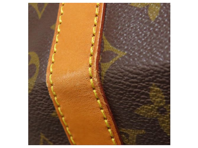 Louis Vuitton Keepall Bandouliere 55 Boston Bag Marrone Monogramma - vista 15