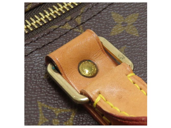 Louis Vuitton Keepall Bandouliere 55 Boston Bag Marrone Monogramma - vista 18