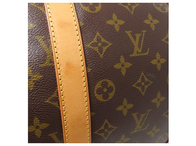 Louis Vuitton Keepall Bandouliere 55 Boston Bag Marrone Monogramma - vista 29