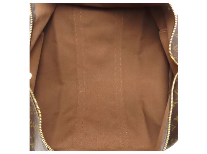 Louis Vuitton Keepall Bandouliere 55 Boston Bag Marrone Monogramma - vista 5