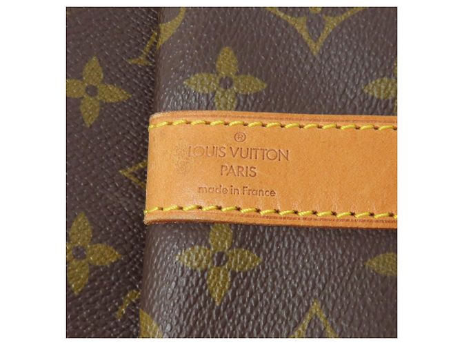 Louis Vuitton Keepall Bandouliere 55 Boston Bag Marrone Monogramma - vista 6