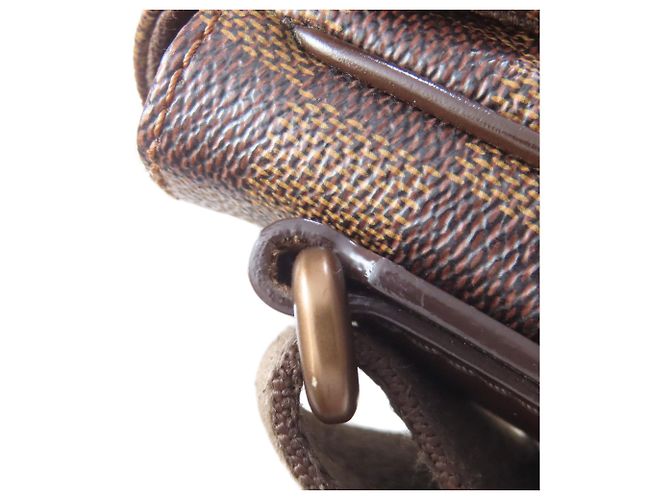 Borsa a Spalla Louis Vuitton District MM Marrone Damier ebene - vista 14