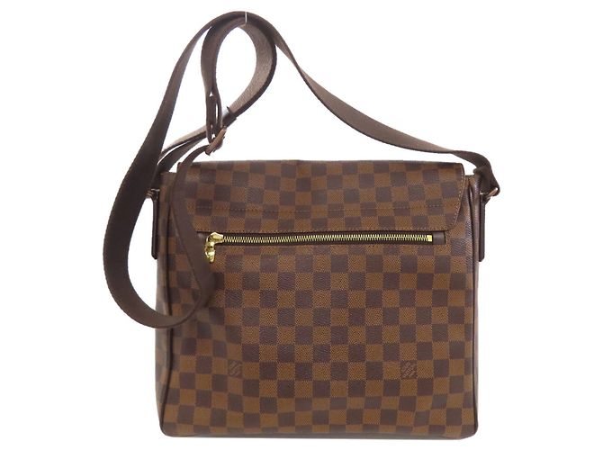 Borsa a Spalla Louis Vuitton District MM Marrone Damier ebene - vista 2