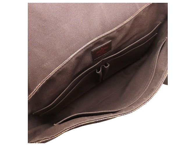 Borsa a Spalla Louis Vuitton District MM Marrone Damier ebene - vista 5