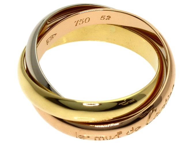 Cartier Trinity Ring aus 18K Gold Golden - Ansicht 3