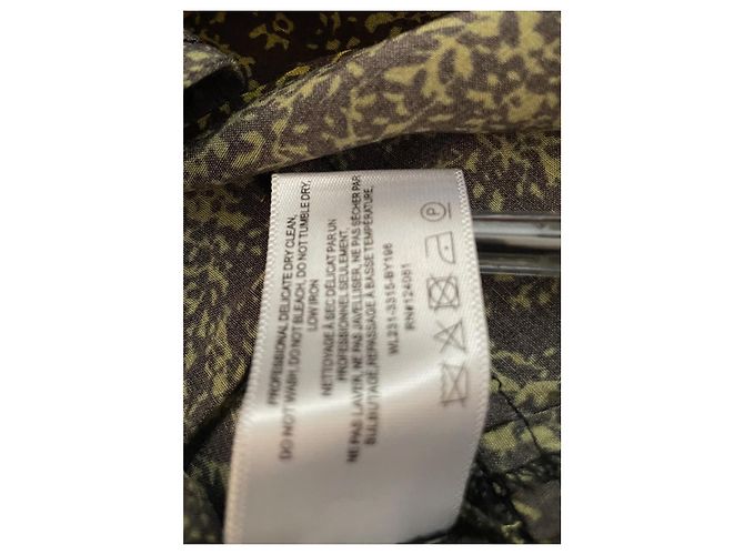 Proenza Schouler White Label Vestido midi con estampado abstracto Verde Marrón oscuro - vista 4