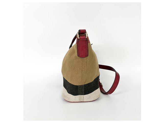 Burberry Ashby House Check Canvas Medium Beige - vista 5
