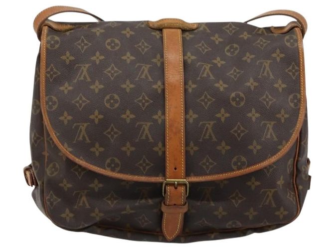 Louis Vuitton Saumur Monogram Canvas 35 Marrone - vista 2