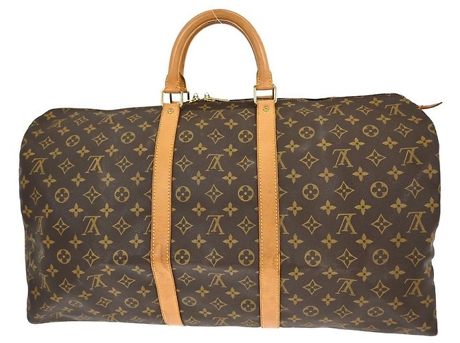 Louis Vuitton Keepall Monogram Canvas 55 Brown - view 2