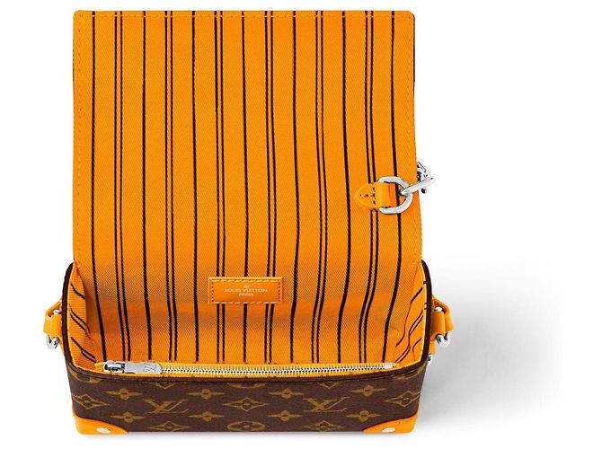 Louis Vuitton Monogram Steamer Portafoglio a Tracolla Marrone Arancione Monogramma - vista 2