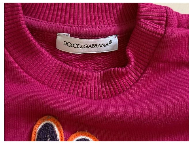 Dolce & Gabbana Kids 'Life is Amore' bestickter Sweatshirt Pink - Ansicht 2