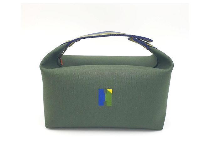 Hermès Pochette Bride-a-Brac H Pavillon GM - Kaki Blu Verde Giallo Verde oliva Verde scuro - vista 2