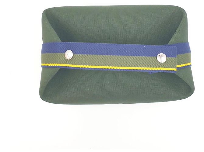 Hermès Pochette Bride-a-Brac H Pavillon GM - Kaki Blu Verde Giallo Verde oliva Verde scuro - vista 4