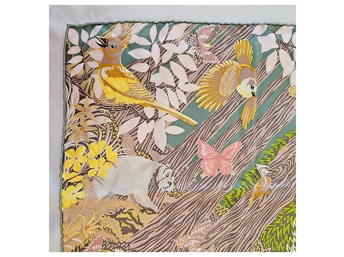 Carré Hermès in seta "Into the Canadian Wild" Multicolore - vista 6