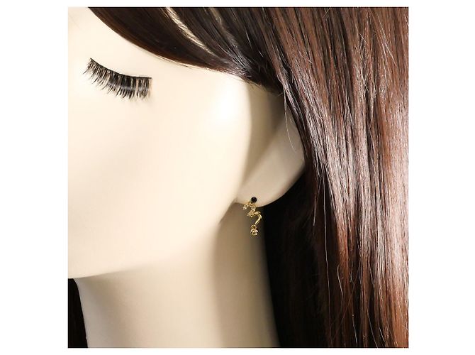 Autre Marque Orecchini a lobo in oro giallo 18K e diamanti D'oro - vista 4