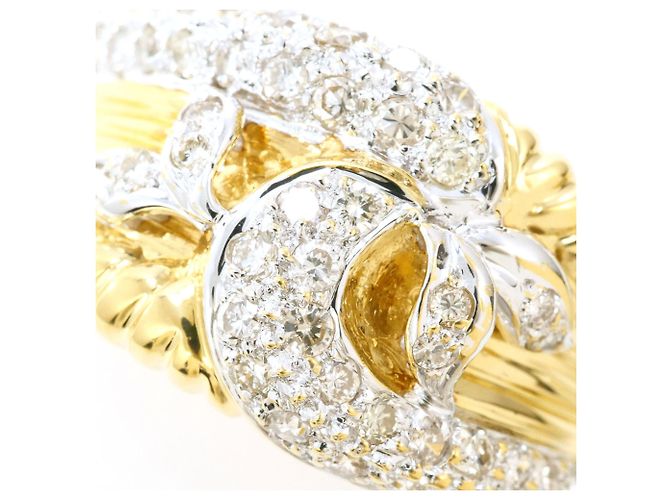 Autre Marque 18K Goldring mit Diamant Golden - Ansicht 2