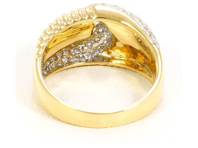 Autre Marque 18K Goldring mit Diamant Golden - Ansicht 4