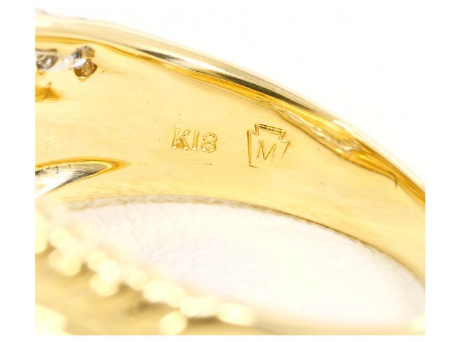 Autre Marque 18K Goldring mit Diamant Golden - Ansicht 5