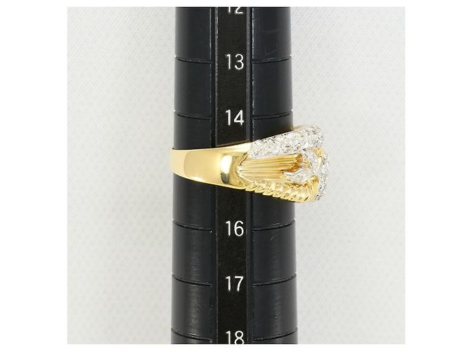 Autre Marque 18K Goldring mit Diamant Golden - Ansicht 8