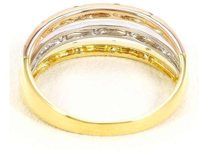Autre Marque Elegante fede in oro e platino D'oro - vista 3