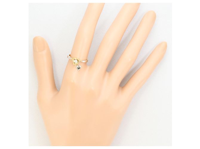 Autre Marque PT900 Platin- und 18K Gelbgold-Ring mit Diamant Golden - Ansicht 6