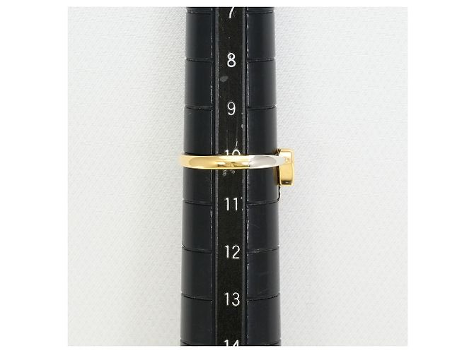 Autre Marque PT900 Platin- und 18K Gelbgold-Ring mit Diamant Golden - Ansicht 7