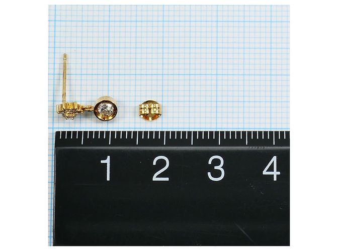 Autre Marque Orecchini a lobo in oro giallo 18K e diamanti D'oro - vista 3