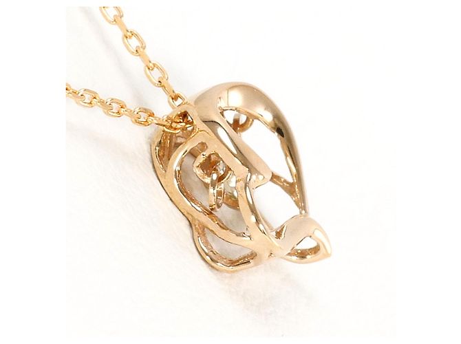 Autre Marque Collana in oro rosa 18K con pendente in diamante D'oro - vista 2