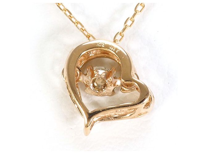Autre Marque Collana in oro rosa 18K con pendente in diamante D'oro - vista 3