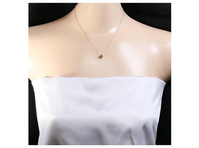 Autre Marque Collana in oro rosa 18K con pendente in diamante D'oro - vista 5